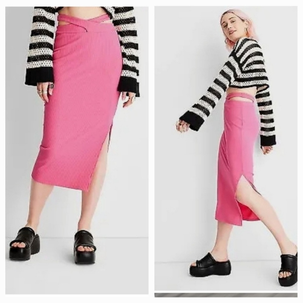 Alani Nicole Future Collective midi skirt in size 1X